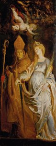 Saints Amandus and Walburga; Saints Catherine of Alexandria and Eligius by Peter Paul Rubens